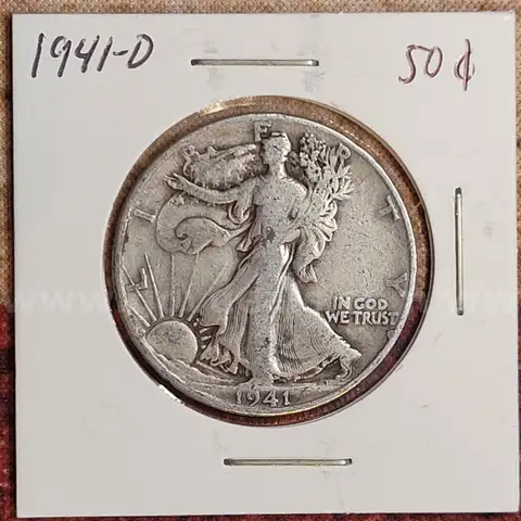 Very Nice Silver Liberty Half Dollar 1941-D
