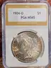Stunning 1904-O Morgan Silver Dollar PGA Graded MS 65
