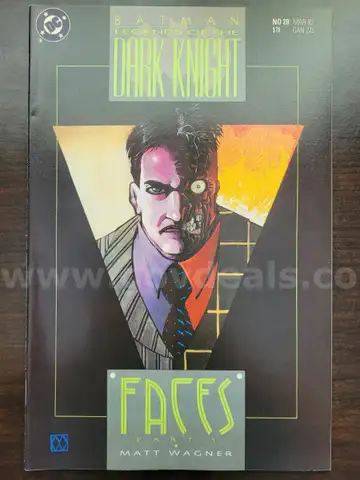 Vintage Comic: DC, BATMAN LEGENDS OF THE DARK KNIGHT FACES PART 1