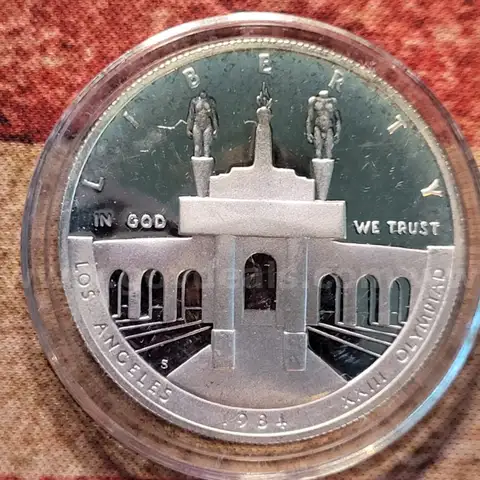 Beautiful 1984 Los Angeles Olympic Silver Dollar