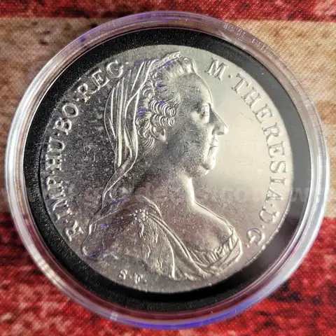 Beautiful Maria Theresa Thaler Silver Coin First Minted 1741