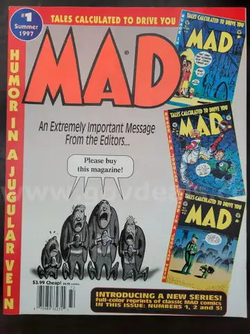Vintage Comic: Mad Magazine #1 Summer 1997