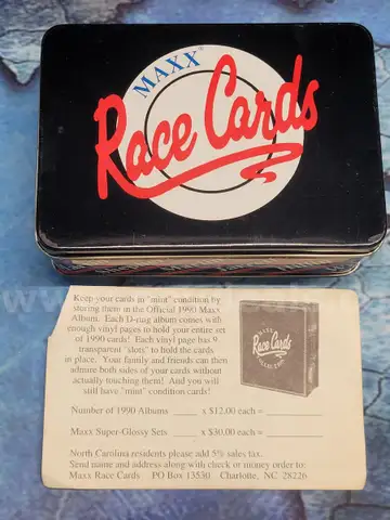 1990 Maxx Race Cards - Special Edition Tin Box Set - NIB