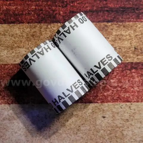 2 Rolls of Kennedy Half Dollars Unopened