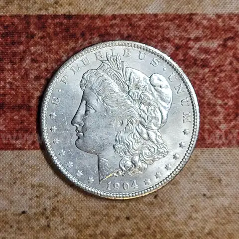 Beautiful Morgan Silver Dollar 1904-O