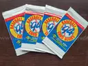 4 Packs of Sealed Fleer Baseball Cards from the 90s