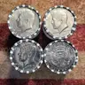 4 Rolls of Kennedy Half Dollars Unopened