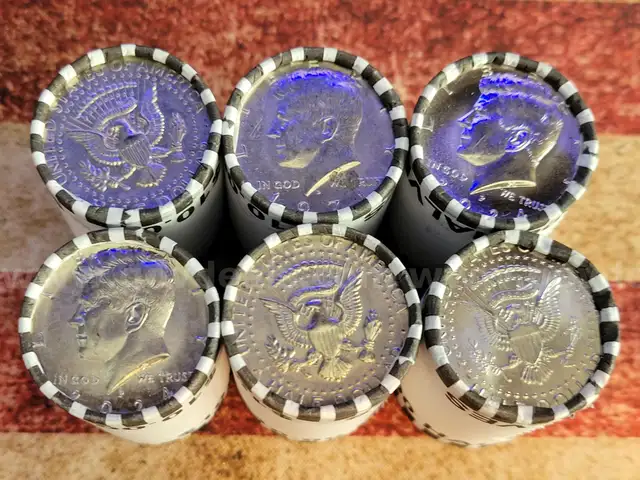 6 Rolls of Kennedy Half Dollars Unopened