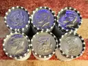 6 Rolls of Kennedy Half Dollars Unopened