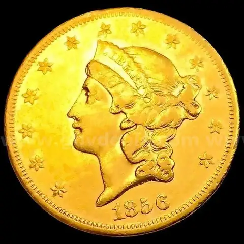 Beautiful Liberty Head $20 Gold Coin 1856-S High Grade