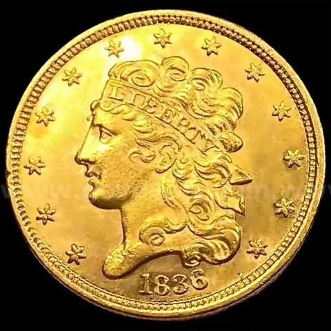Beautiful Classic Head $5 Gold Coin 1836 High Grade