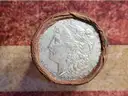 Old Roll of Silver Morgan Dollars