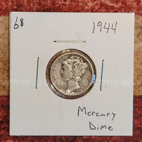 Nice Old Silver Mercury Dime 1944