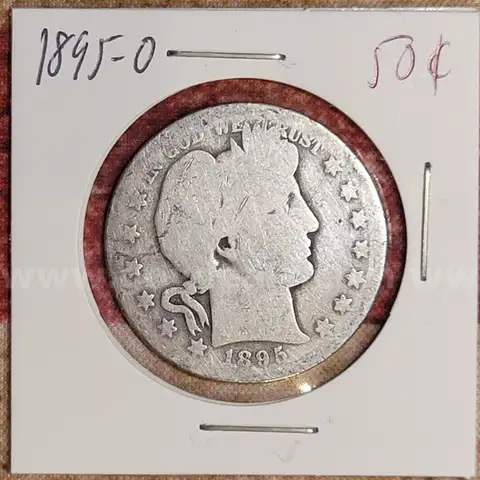 Very Nice Silver Barber Half Dollar 1895-O