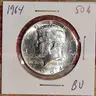 Stunning Kennedy Half Dollar Uncirculated 1964