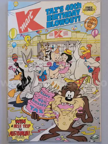 Vintage Comic: K-Mart Taz&#x27;s 40th Birthday Blowout