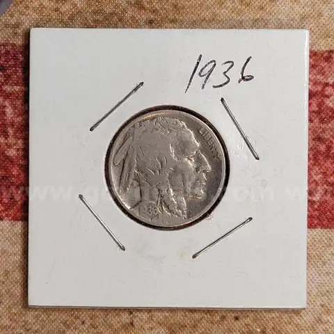 Nice Old Buffalo Nickel 1936