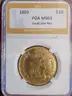 Historic 1803 Draped Bust Gold $10 Small Reverse Stars MS 63