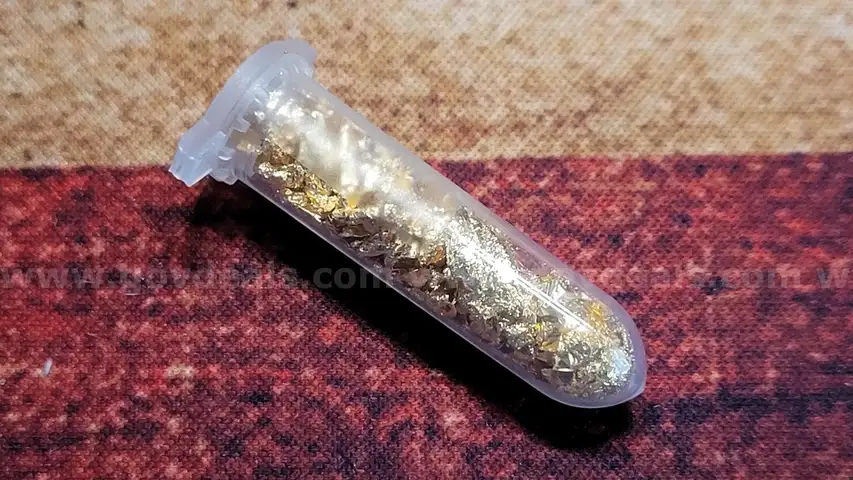 Vial of Gold Flakes