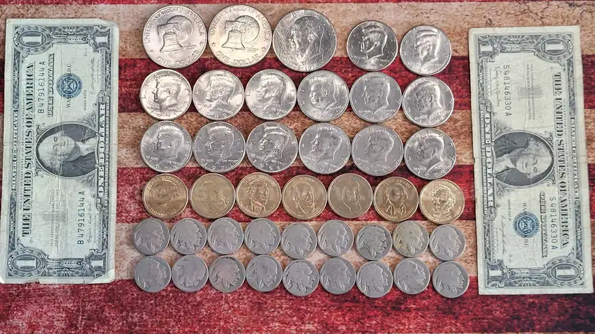 Lot of Old Coins and Silver Certificates
