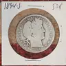 Very Nice Silver Barber Half Dollar 1894-S