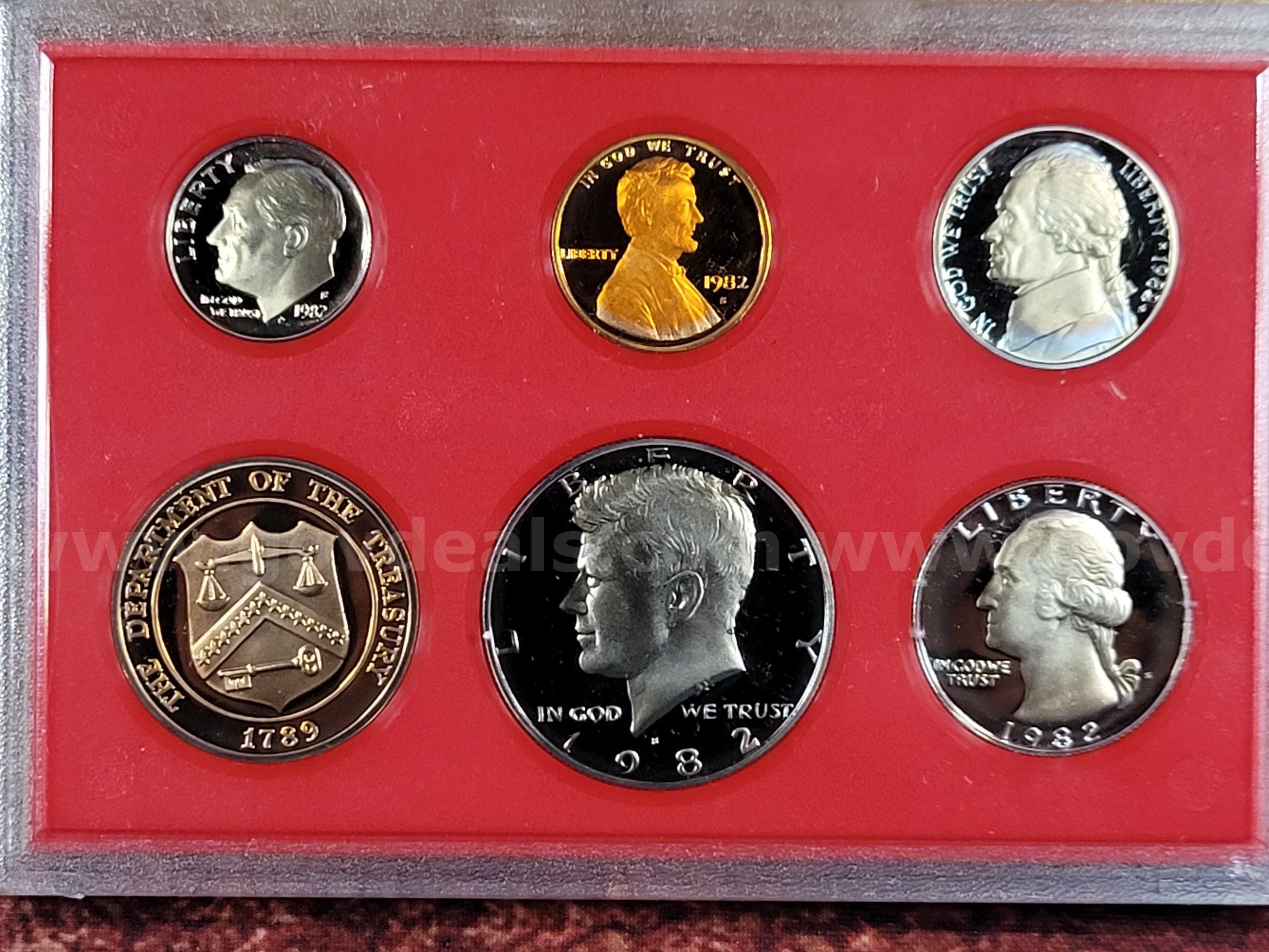1982 US Mint Proof Set | GovDeals