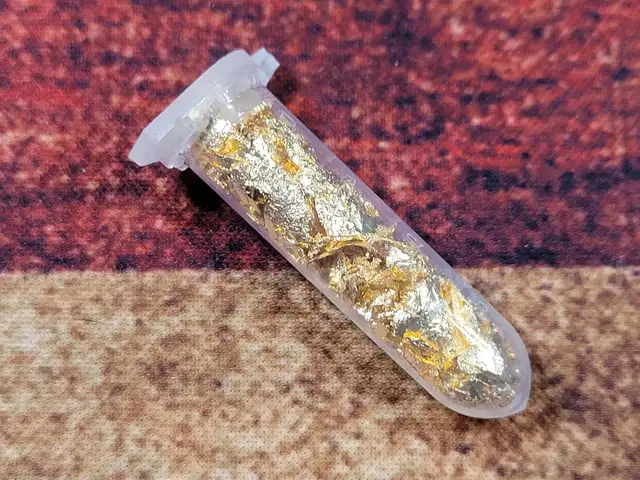 Vial of Gold Flakes