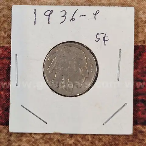 Nice Old Buffalo Nickel 1936