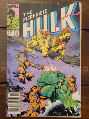 Vintage Comic: Marvel, The Incredible Hulk #313