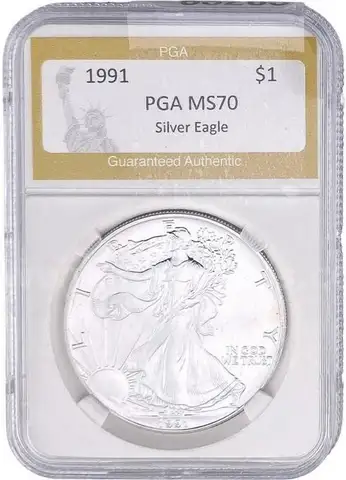 Stunning 1991 Silver Eagle PGA MS70