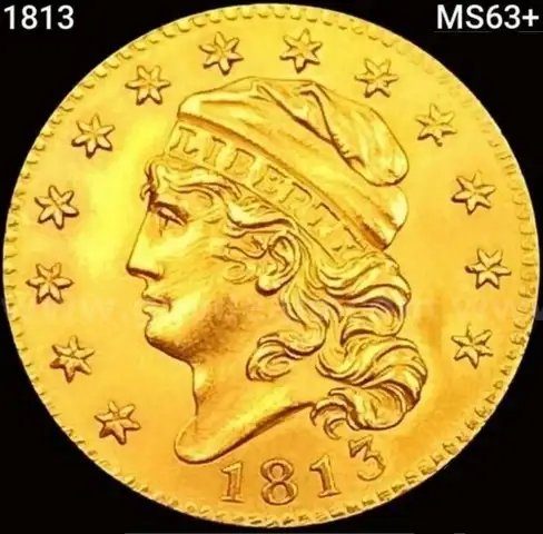 Historic 1813 $5 Gold Half Eagle High Grade