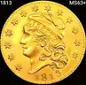 Historic 1813 $5 Gold Half Eagle High Grade