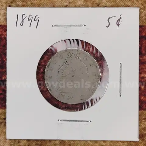 Nice Old V Nickel 1899