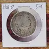 Very Nice Silver Barber Half Dollar 1906-O