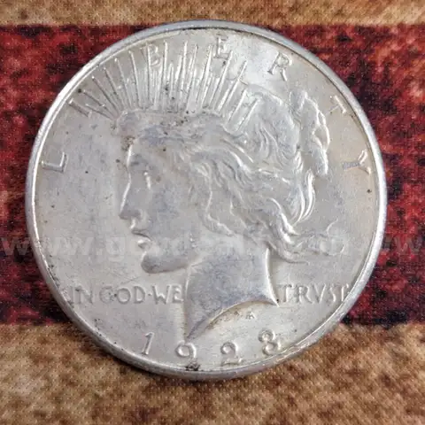 Beautiful Silver Pease Dollar 1923-S