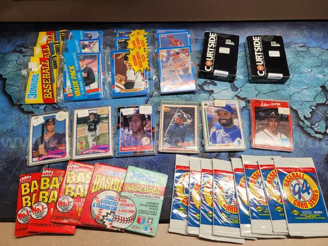 Huge Lot of Sealed Baseball Cards - Hundreds of Cards