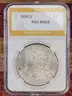 Stunning 1890-S Morgan Silver Dollar PGA Graded MS 64
