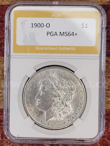 Stunning 1900-O Morgan Silver Dollar PGA Graded MS 64+