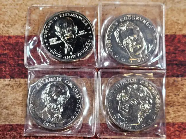 4 Presidential Commemorative Coins