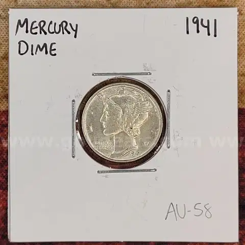 Beautiful Silver Mercury Dime 1941
