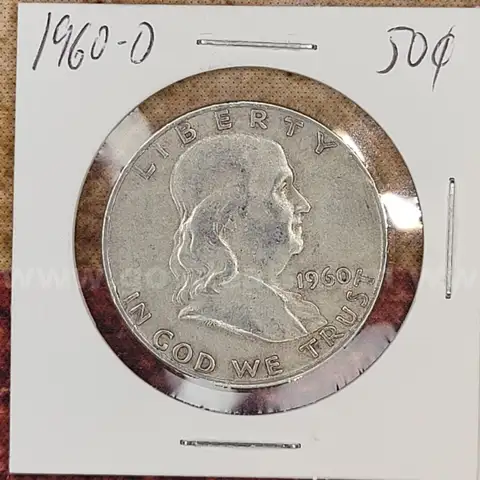 Very Nice Silver Franklin Half Dollar 1960-D