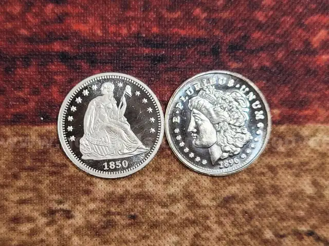 2 Silver Coins/Rounds - 1g