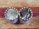 2 Rolls of Kennedy Half Dollars Unopened