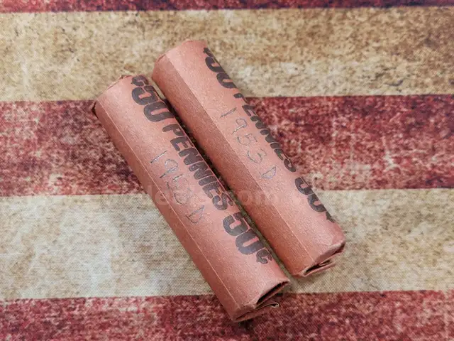 2 Rolls of Unsearched Wheat Pennies