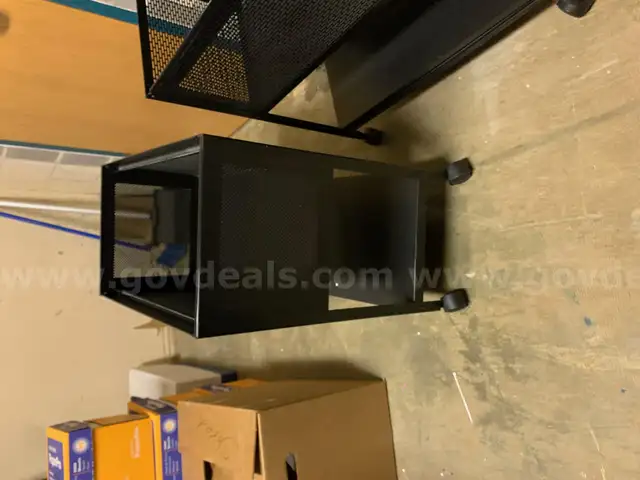 2 - Steel Open Top File Cart