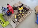 One lot of multiple tools, batteries and jump boxes
