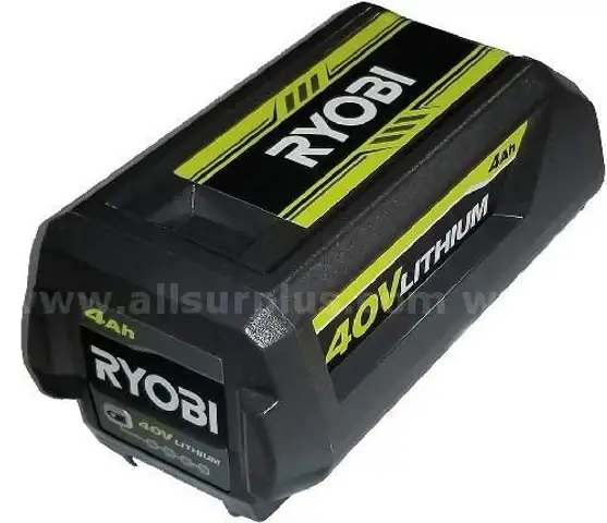 1 RYOBI 40V Lithium-Ion 6 Ah High-Capacity Battery