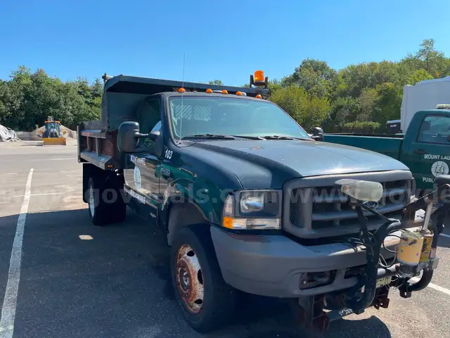 2004 Ford F-450 SD Mason Dump w/ Plow Frame &#x26; Sander