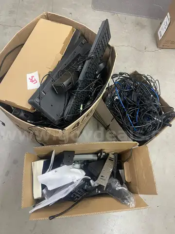 Assorted Keyboards, Mice, Speakers &#x26; Misc Cables/ Wires