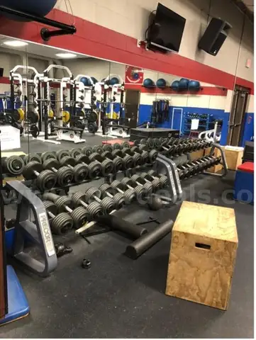 1 Set of Dumbbells and 2 Racks